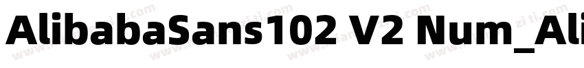 AlibabaSans102 V2 Num_Alipay Md字体转换